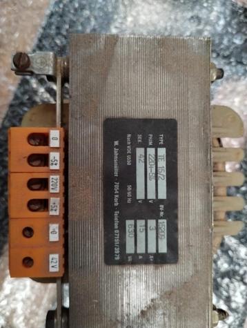 Trafo 630VA 42V 15A beschikbaar voor biedingen