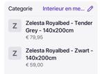 Royalbed donsdeken zonder overtrek, Huis en Inrichting, Slaapkamer | Beddengoed, Eenpersoons, Zwart, Nieuw, Ophalen of Verzenden