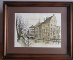 Pentekening "Zicht op de Dijle vanaf Zoutwerf" L.Boschmans, Antiek en Kunst, Ophalen
