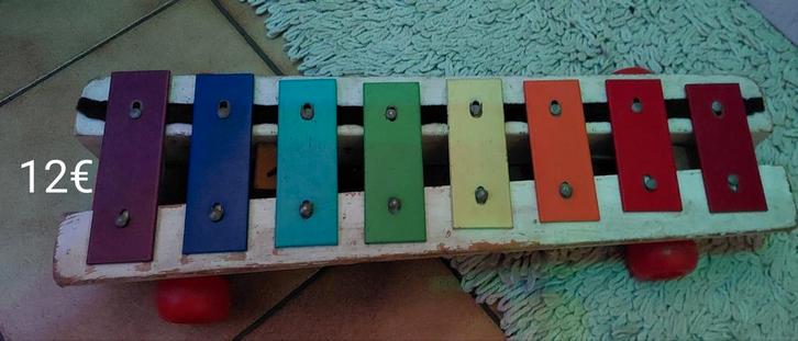 Ficher Price Xylofoon uit de jaren 1980, Musique & Instruments, Percussions, Utilisé, Enlèvement ou Envoi
