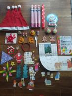 Kerstpakket: Kerstmuts, versiering, knutselspullen, hangers, Enlèvement, Utilisé