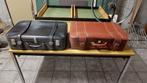Vintage koffers, Gebruikt, Leer, 45 tot 55 cm, 50 tot 60 cm