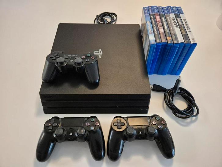 Ps4 pro 1TB + 3 controllers & 8 games, Games en Spelcomputers, Spelcomputers | Sony PlayStation 4, Pro, Ophalen