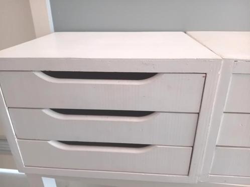 2 blokken 3 houten laden om te verbouwen, Kinderen en Baby's, Kinderkamer | Commodes en Kasten, Gebruikt, Commode, Minder dan 90 cm