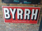 Emaille Bord Reclamebord Byrrh 43 x 84 cm, Verzamelen, Ophalen of Verzenden, Gebruikt, Reclamebord