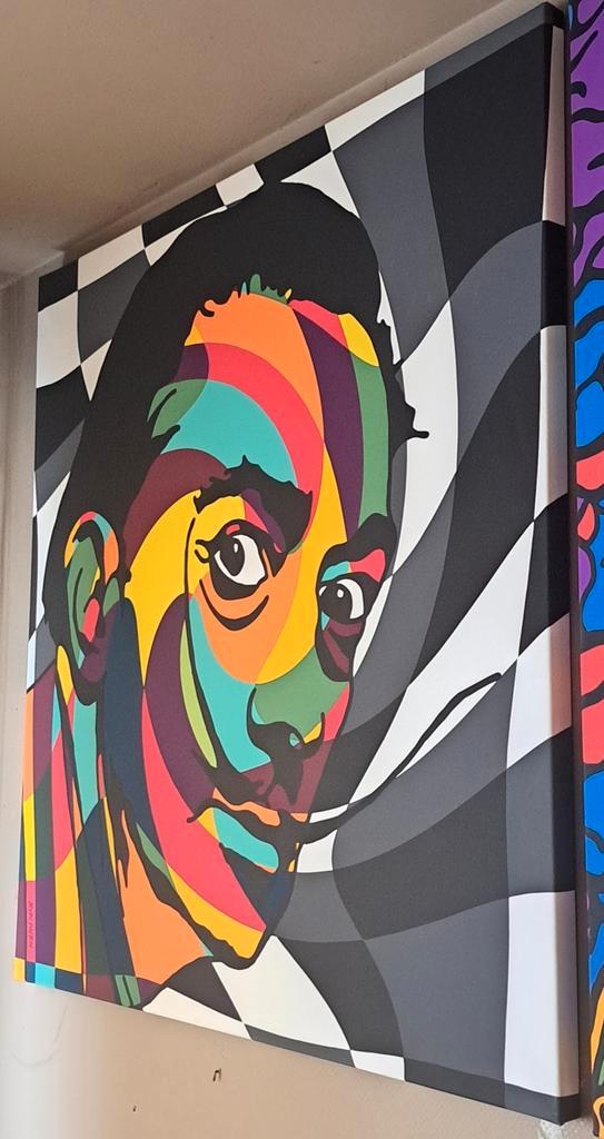 Dali, UV bestendige print op matte canvasdoek, Antiek en Kunst, Kunst | Litho's en Zeefdrukken, Ophalen