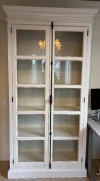 Witte vitrinekast, Huis en Inrichting, Ophalen, 100 tot 150 cm, 200 cm of meer, 25 tot 50 cm