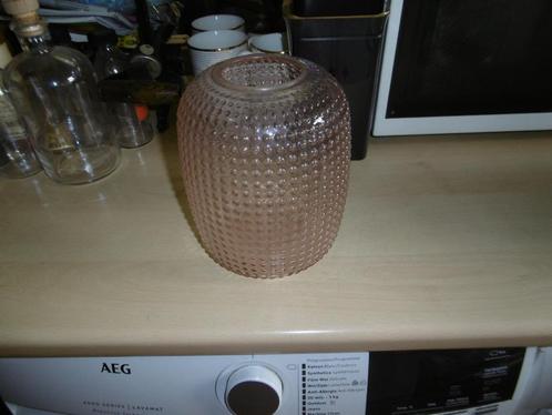 mooie vaas glas gebobbeld, nieuwstaat, Huis en Inrichting, Woonaccessoires | Vazen, Zo goed als nieuw, Overige kleuren, Minder dan 50 cm