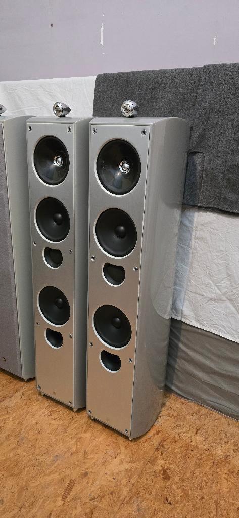 KEF XQ5 Silver (1 paar), Audio, Tv en Foto, Luidsprekerboxen, Gebruikt, Front, Rear of Stereo speakers, Ophalen