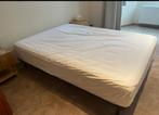 Matelas+sommier, Huis en Inrichting, Slaapkamer | Matrassen en Bedbodems, Ophalen, Tweepersoons, Zo goed als nieuw, Matras