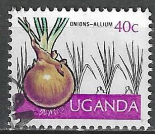 Uganda 1975 - Yvert 100 - Groenten en Fruit - Uien (ST), Timbres & Monnaies, Timbres | Afrique, Affranchi, Autres pays, Envoi