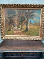 Groot schilderij met schapen, Antiek en Kunst, Kunst | Schilderijen | Klassiek, Ophalen