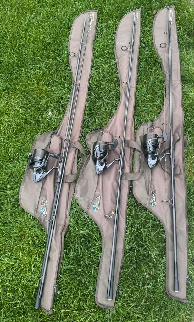 3xShimano Tx-5A 10ft3Lb+bijhorende foudralen (ZONDER MOLENS), Watersport en Boten, Hengelsport | Karpervissen, Zo goed als nieuw