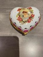 Porseleinen hartje met deksel, Ophalen of Verzenden, Gebruikt