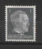 Postzegel van Adolf Hitler (1) met opdruk Oekraïne, Armée de terre, Enlèvement ou Envoi