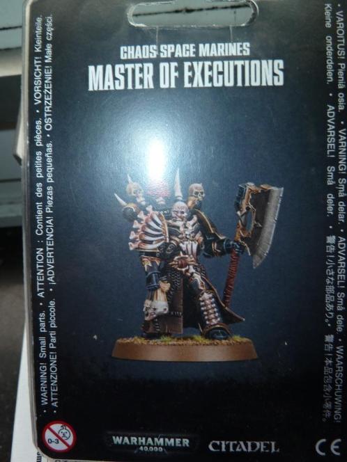 Warhammer 40K. Chaos Space Marines: MASTER OF EXECUTIONS., Hobby en Vrije tijd, Wargaming, Nieuw, Warhammer 40000, Figuurtje(s)