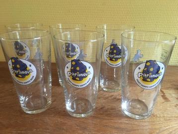 6 glazen Paranoia ; Hazy, Hoppy, Hippo beer beschikbaar voor biedingen