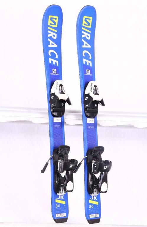 70 80 100 cm kinder ski's SALOMON S/RACE JR, blue + Salomon, Sport en Fitness, Skiën en Langlaufen, Gebruikt, Ski's, Ski, Salomon