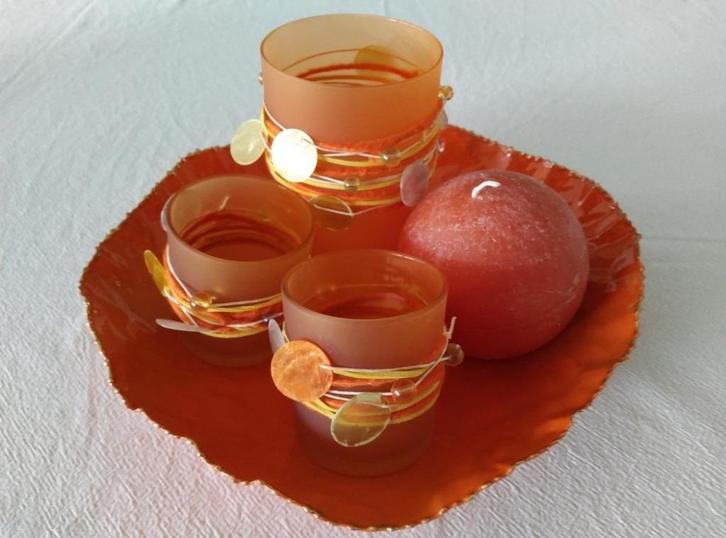 sierschaal decoratieschotel, Huis en Inrichting, Woonaccessoires | Schalen en Manden, Nieuw, Schaal, Rond, Overige materialen