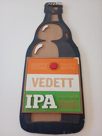 Plaque en bois Vedett IPA beschikbaar voor biedingen