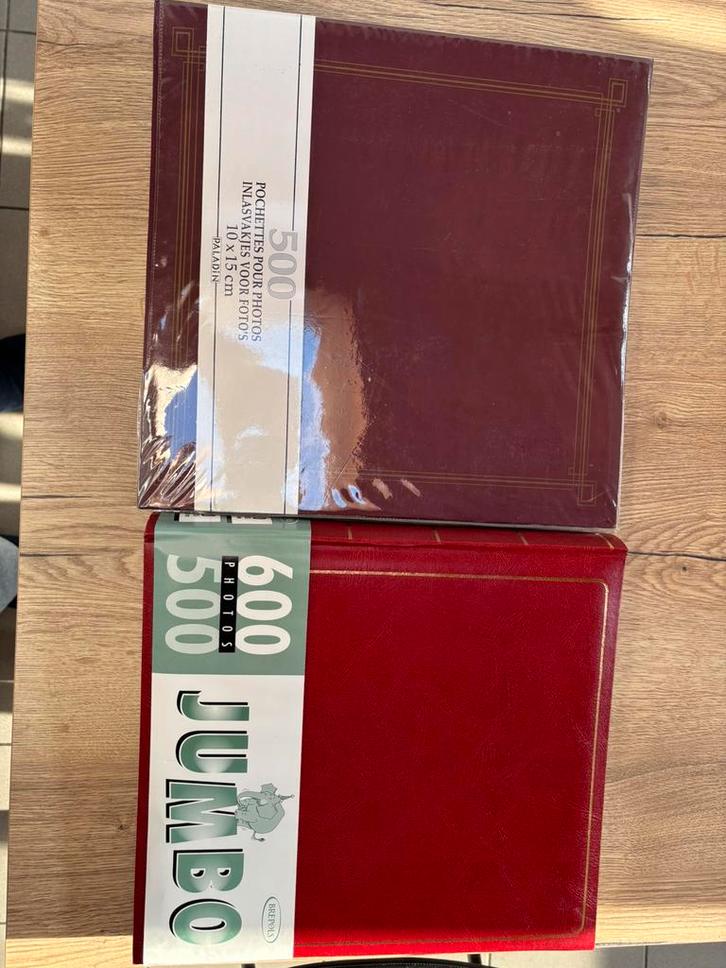 2 fotoalbums voor telkens 500 foto's, TV, Hi-fi & Vidéo, Albums photo & Accessoires, Neuf, Enlèvement