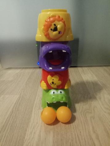 Stapeldiertjes van Playskool, Enlèvement, Utilisé, Construction