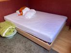 bed + matras, Huis en Inrichting, Slaapkamer | Bedden, Ophalen, Gebruikt, Twijfelaar, Hout