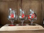 Exclusieve genummerde Duvel set – 3 glazen + houten display, Verzamelen, Ophalen, Nieuw, Glas of Glazen, Duvel