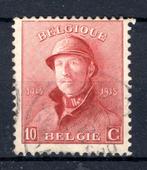 Estampillé 168 1919 - Le roi Albert 1er avec casque, Timbres & Monnaies, Timbres | Europe | Belgique, Enlèvement ou Envoi, Affranchi