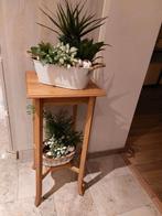 Eiken plantenstaander, h:79cm, b:36cm, d:34cm,, Huis en Inrichting, Ophalen, Zo goed als nieuw