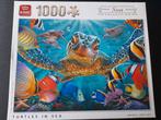 Puzzel King 1000 stuks: turtles in see: sea collection, Comme neuf, Enlèvement ou Envoi