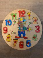Houten puzzel kloklezen educatief, Ophalen of Verzenden, Zo goed als nieuw