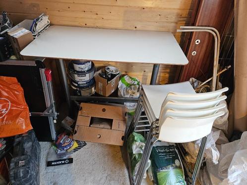 Barkruk + tafel, Huis en Inrichting, Barren, Zo goed als nieuw, Inclusief barstoelen, Ophalen