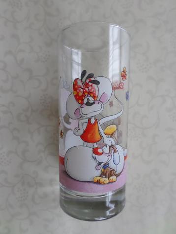 Diddl glas 20 cl Diddlina Pimboli bloemen beschikbaar voor biedingen