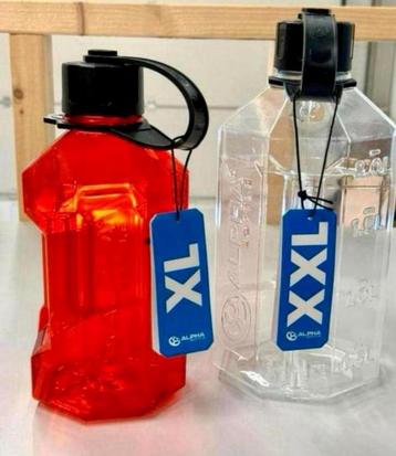 Alpha Bottle XXL + XL 1.6 + 2.4 Liter sport water drink-fles beschikbaar voor biedingen