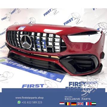 W118 CLA45 CLA45S AMG AERO VOORBUMPER ROOD + GT GRIL ORIGINE beschikbaar voor biedingen