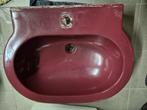 vintage bordeaux lavabo, Huis en Inrichting, Badkamer | Badkamermeubels, Ophalen, Minder dan 50 cm, Gebruikt, Minder dan 25 cm