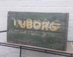 houten kist Tuborg mancave, Antiek en Kunst, Curiosa en Brocante, Ophalen of Verzenden