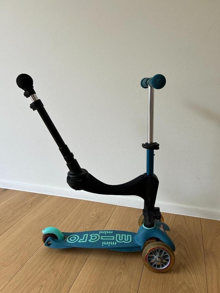 Trottinette Mini Micro 3en1 avec siège, Fietsen en Brommers, Steps, Gebruikt, Gewone step, Ophalen