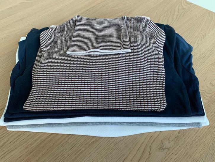 7 T-shirts lange mouwen met rolkraag (Petit Bateau, FUB, ..), Kinderen en Baby's, Kinderkleding | Maat 140, Gebruikt, Jongen, Shirt of Longsleeve