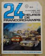 Programme des 24 heures de Francorchamps 1967, Enlèvement ou Envoi, Utilisé, Voitures