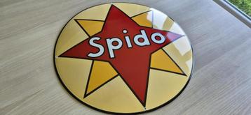 Plaque émaillée spido 50 cm bombée, Enlèvement ou Envoi