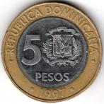 République dominicaine : 5 pesos 1997 50e anniversaire de la, Enlèvement ou Envoi, Amérique centrale, Monnaie en vrac