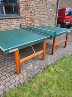 Degelijke houten tennistafel, Sport en Fitness, Tafeltennis, Ophalen, Gebruikt