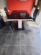 Eettafel, Huis en Inrichting, Tafels | Eettafels, Ophalen, Glas, 200 cm of meer, 50 tot 100 cm