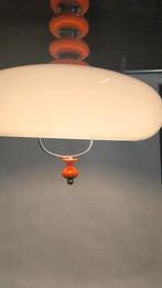 Massive hanglamp space age 1960-70 met trekpendel., Huis en Inrichting, Ophalen, Gebruikt, Hout