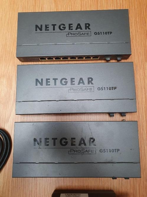 3X NETGEAR GS110TP Netwerk Switch Smart Managed PoE Switch 8, Computers en Software, Netwerk switches, Gebruikt, Ophalen of Verzenden