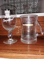 2 Verres  biere de collection, Enlèvement, Utilisé, Verre ou Verres