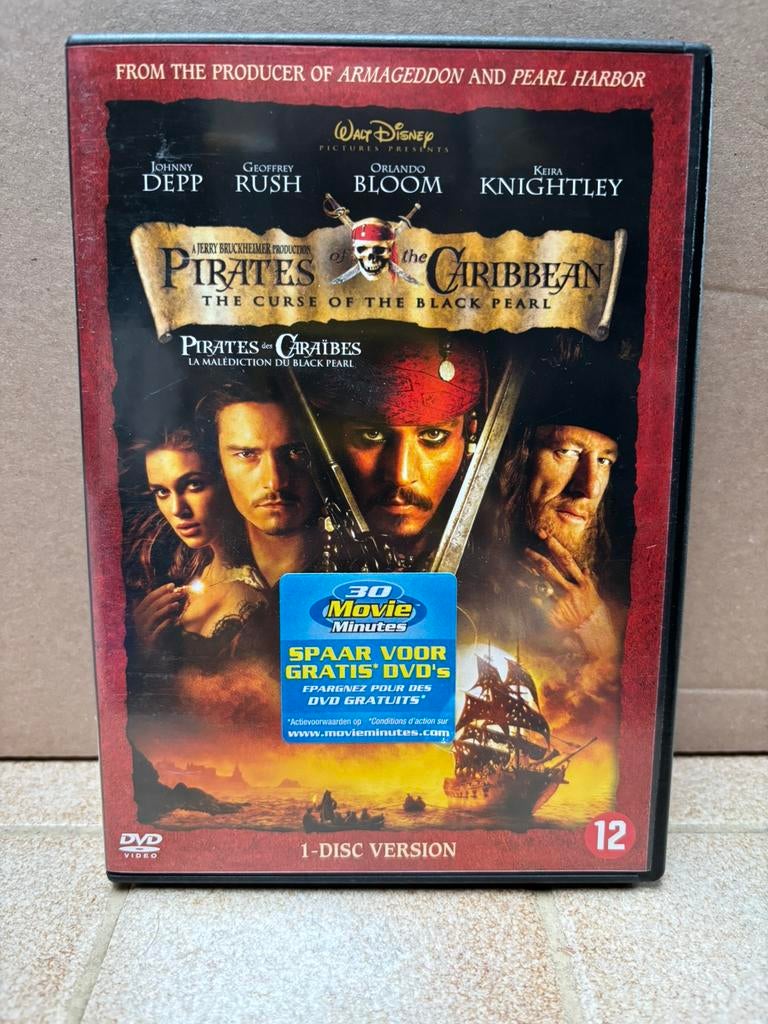 Pirates of the caribbean the curse of the black pearl DVD, Enlèvement ou Envoi, Comme neuf