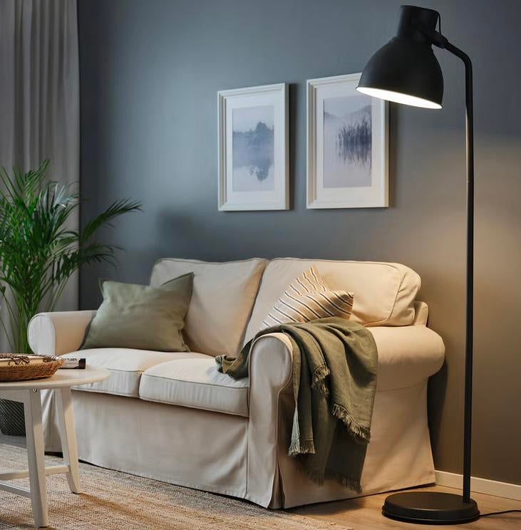 Staande lamp “Hektar” donkergrijs metaal, Huis en Inrichting, Stoffering | Behang, Ophalen
